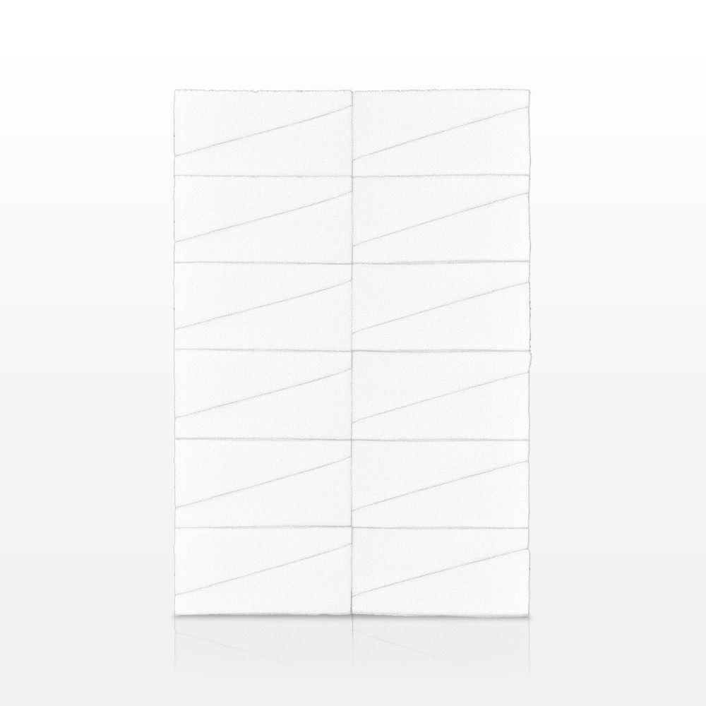 24-Piece Wedge Sponge Block, White