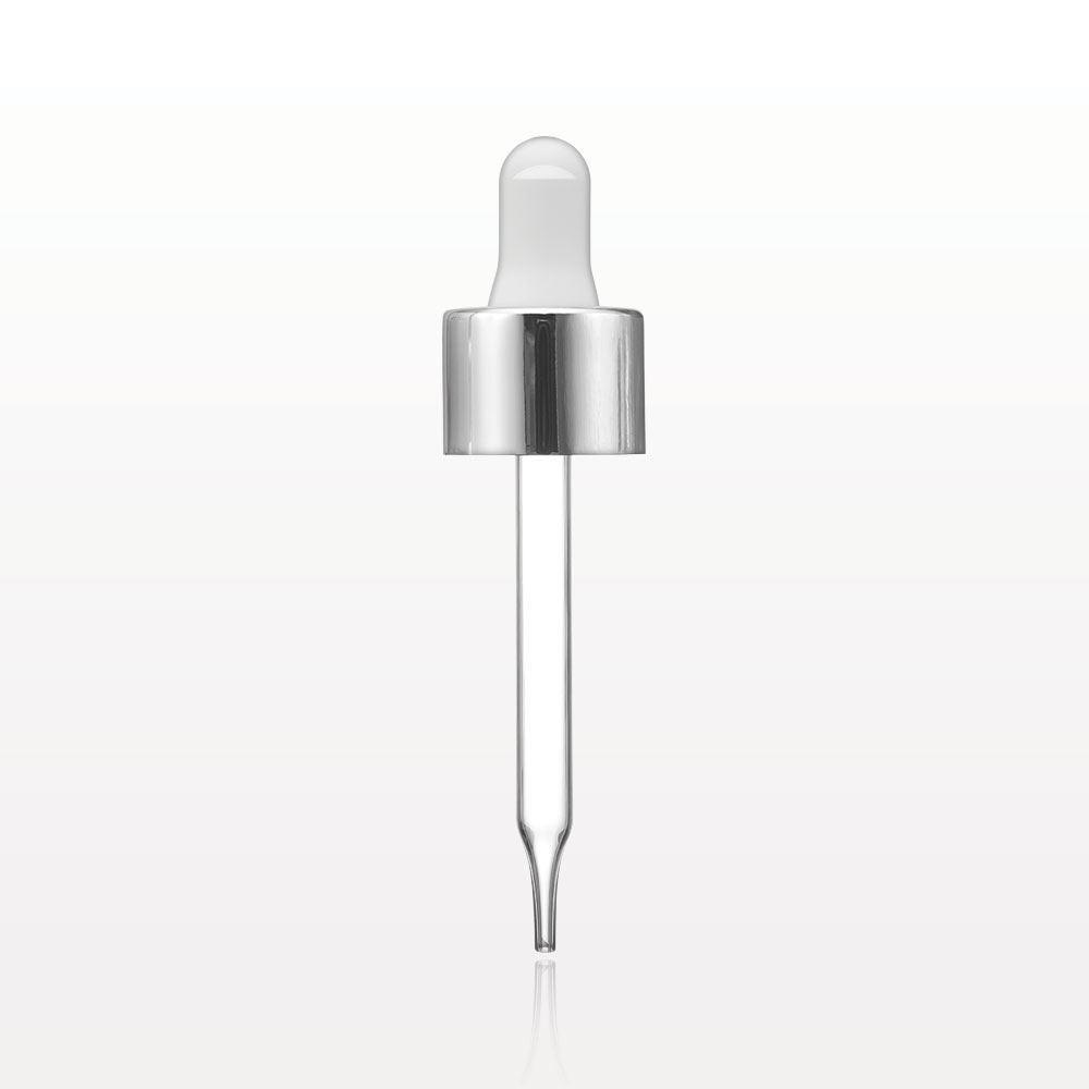 Dropper Cap, Metallic Silver and White for 29591, 29592, 29593