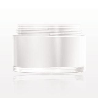 Airless Jar, Pearl and Clear