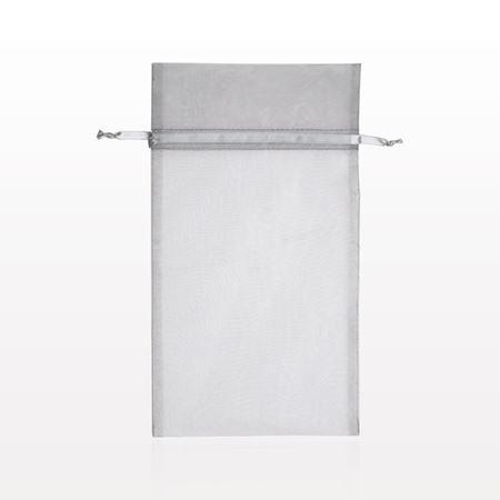 Organza Drawstring Bag, Silver