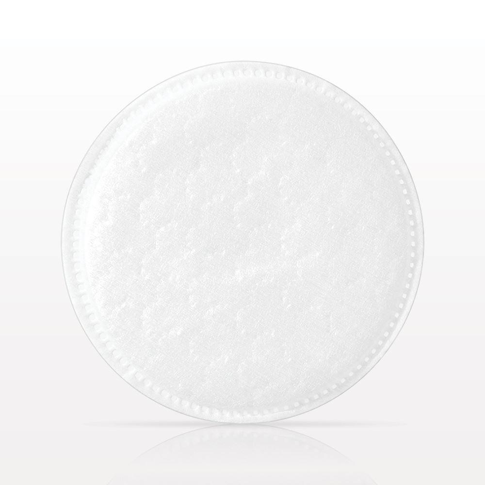 Textured Round Cotton Pad with Stitched Edges