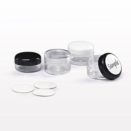 Clear Jar and BlackCap, with Writeable Labels