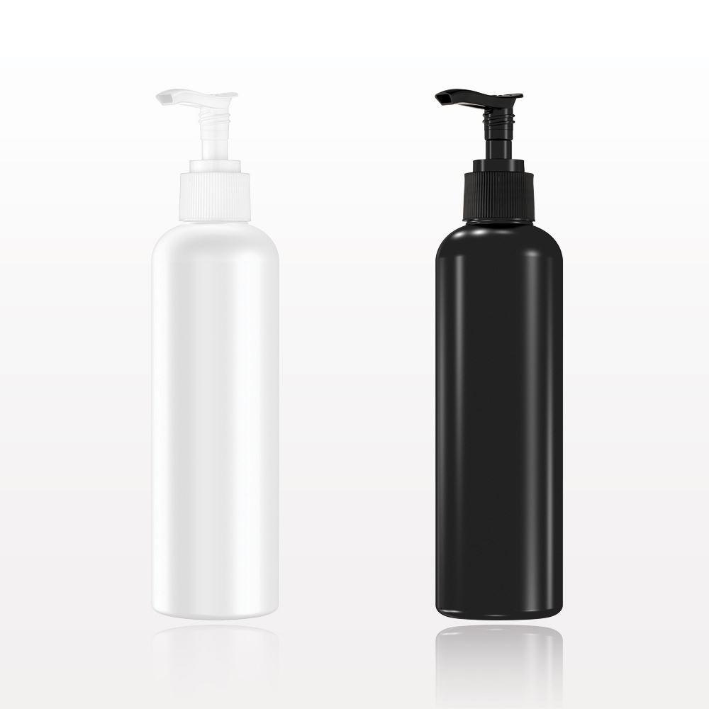 Bottle with Lotion Pump, White