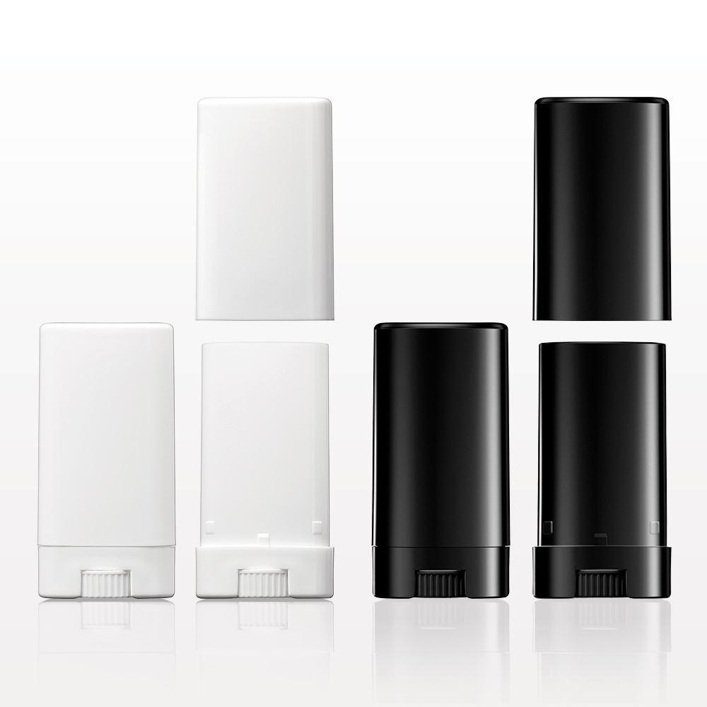 Oval Balm Container and Cap, White