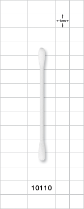 Round Tip Cotton Swabs with White Paper Handle