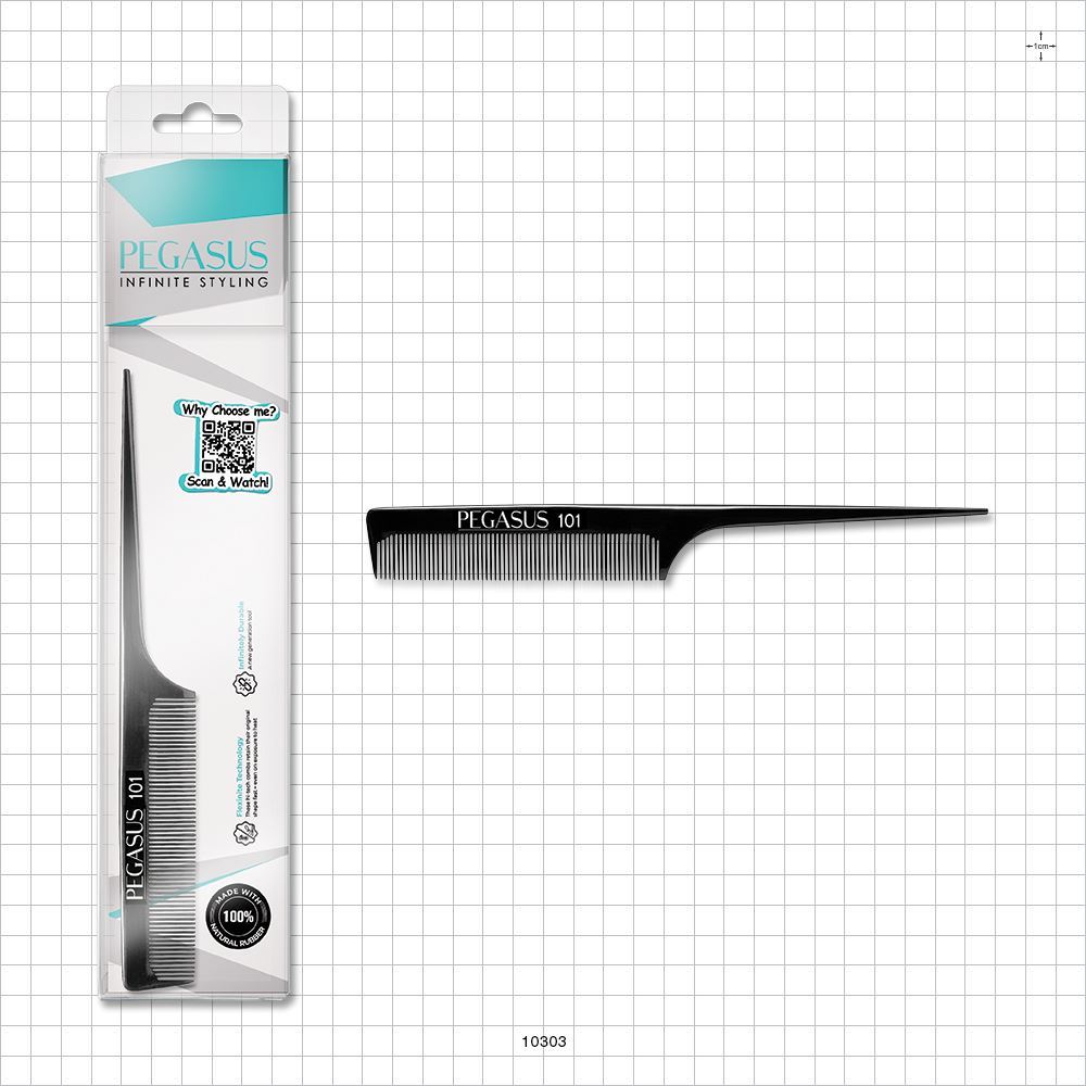 Pegasus Fine Tooth Rat Tail Comb 101