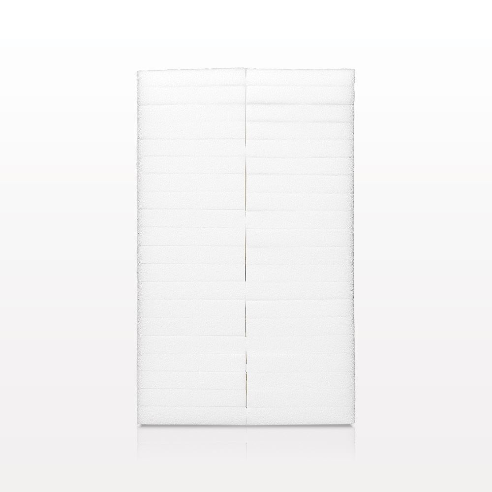40-Piece Rectangular Sponge Block, White