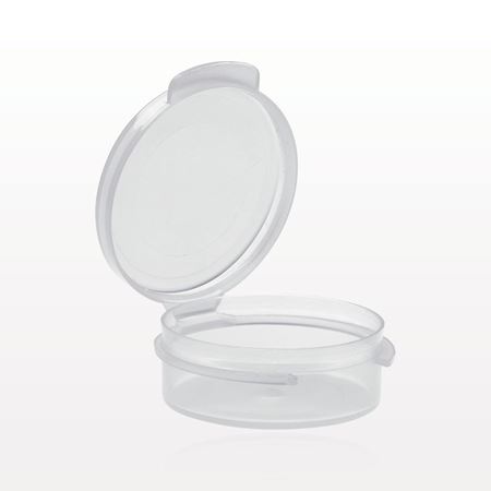 Round Hinged Jar, Natural