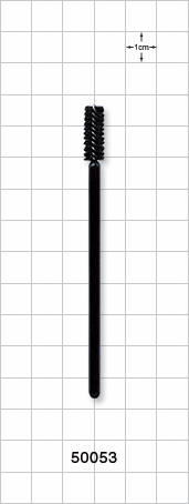 Short Head Mascara Wand with Black Handle, 3.66 inch