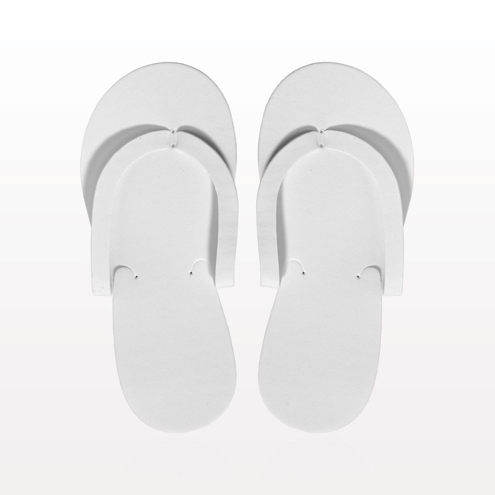 Non-Skid Pedicure Thong Slippers, White