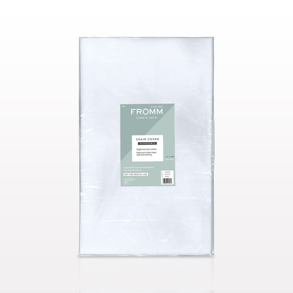 FROMM® Studio Safe™ Disposable Salon Chair Cover, Clear