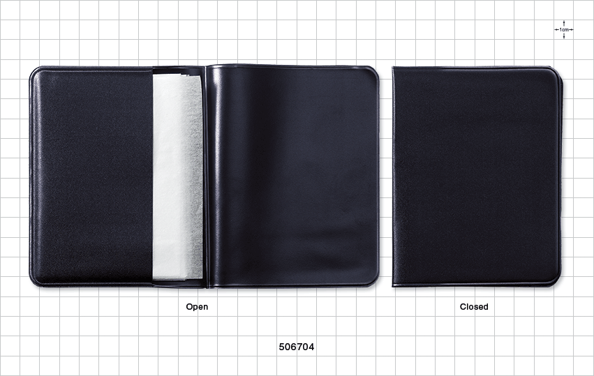 Discontinued - White Blotting Papers with Pouch, Black