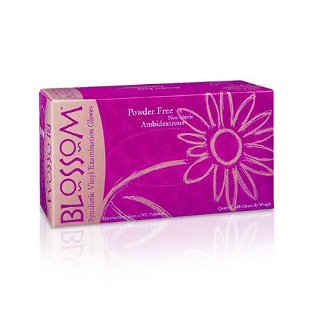 Blossom® Medical-Grade Vinyl Gloves, Powder-Free, Latex-Free, Clear