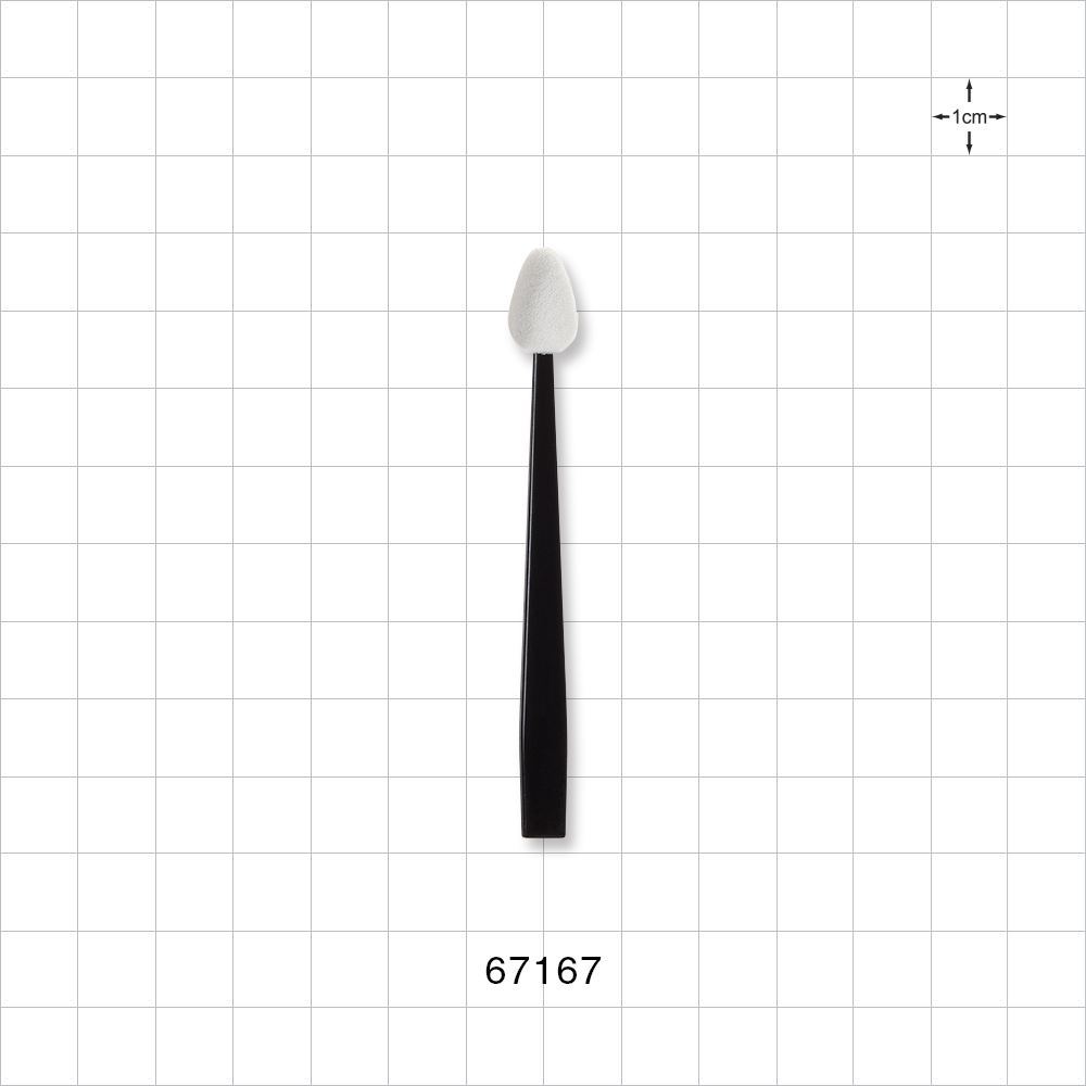 White Point Tip Eye Shadow Applicator With Black Handle