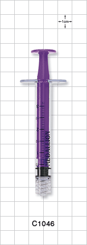 Medallion® Syringe, Male Luer Lock, Purple
