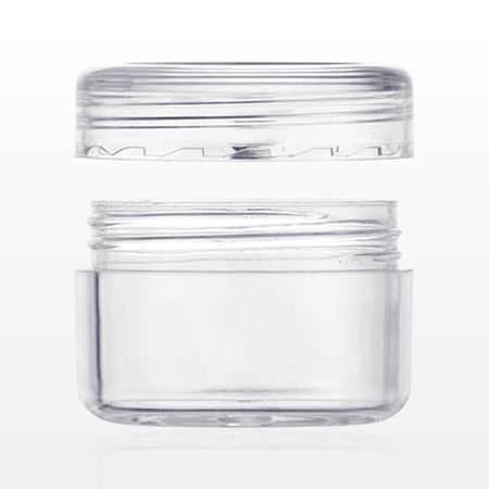 Clear Jar and Cap, with Writeable Labels