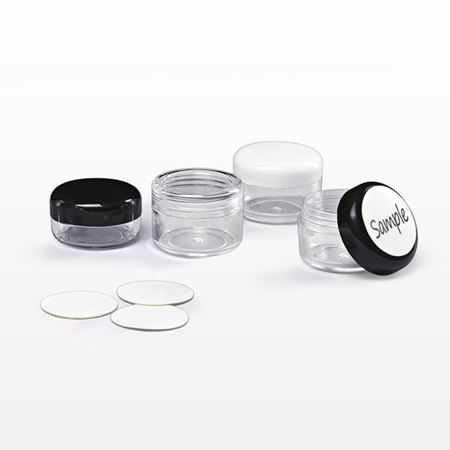 Clear Jar and BlackCap, with Writeable Labels