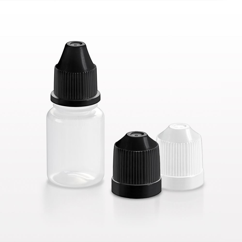 Bottle and Ribbed Screw Caps