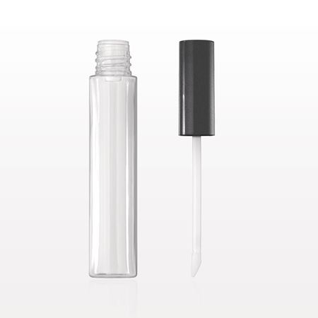 Vial with Flocked Tip Doe Foot Lip Gloss Applicator Cap