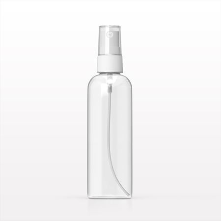 6-Hole Spray Pump, White with Clear Overcap for 50105 and Bottle, Clear
